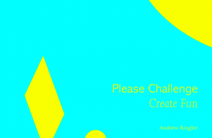 Please Challenge, Create Fun Book Cover