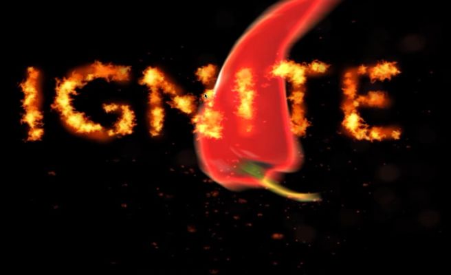ignite logo and pepper